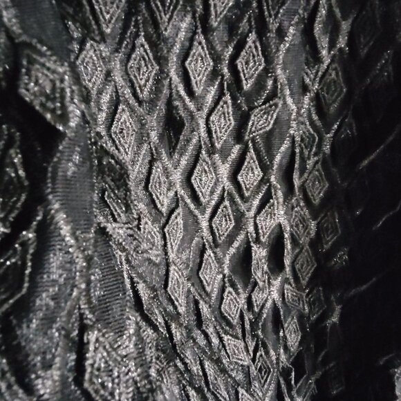 Textured Lace Overlay Dress - Picture 5 of 8